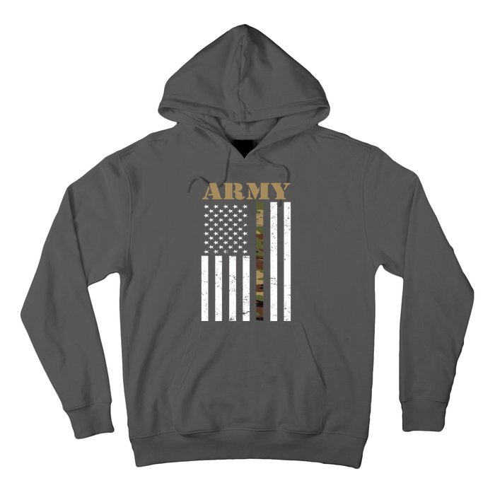 Army Flag Thin Camo Line Hoodie