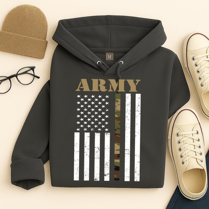 Army Flag Thin Camo Line Hoodie