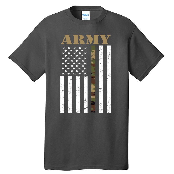 Army Flag Thin Camo Line Tall T-Shirt