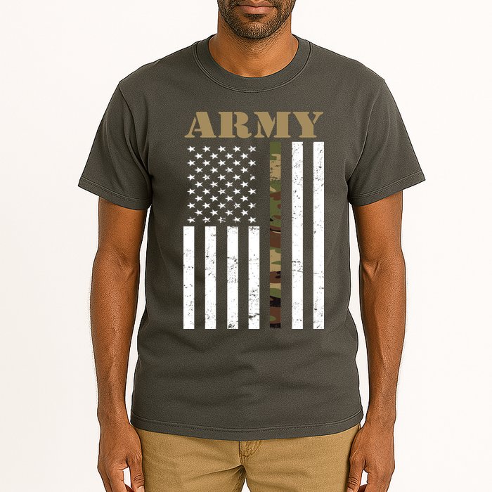 Army Flag Thin Camo Line Tall T-Shirt