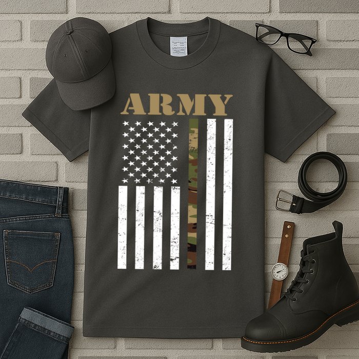 Army Flag Thin Camo Line Tall T-Shirt