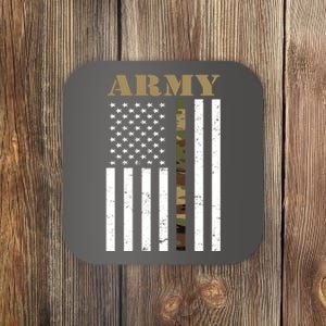 Army Flag Thin Camo Line Coaster