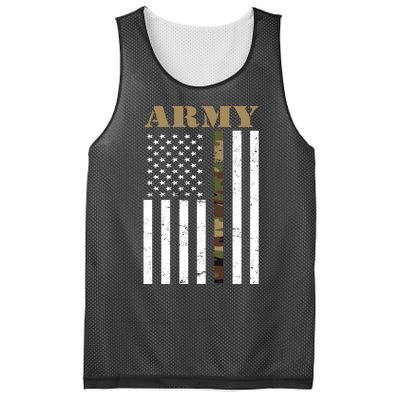 Army Flag Thin Camo Line Mesh Reversible Basketball Jersey Tank