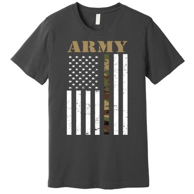 Army Flag Thin Camo Line Premium T-Shirt