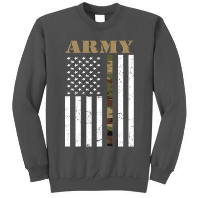 Army Flag Thin Camo Line Tall Sweatshirt