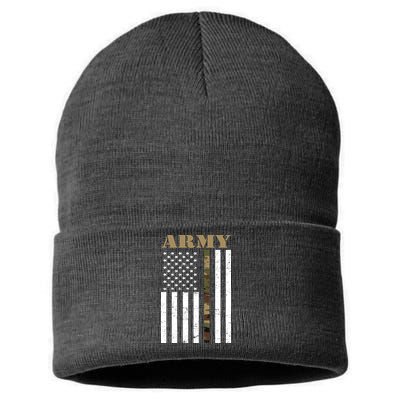 Army Flag Thin Camo Line Sustainable Knit Beanie