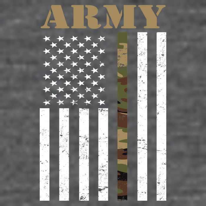 Army Flag Thin Camo Line Baby Bodysuit
