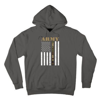 Army Flag Thin Camo Line Tall Hoodie