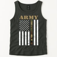 Army Flag Thin Camo Line Tank Top