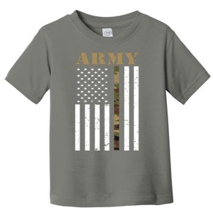 Army Flag Thin Camo Line Toddler T-Shirt