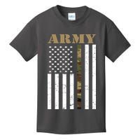 Army Flag Thin Camo Line Kids T-Shirt