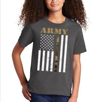 Army Flag Thin Camo Line Kids T-Shirt