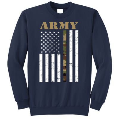 Army Flag Thin Camo Line Sweatshirt