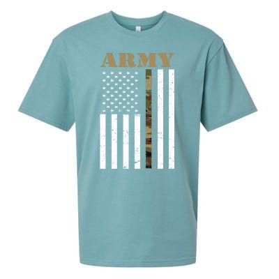 Army Flag Thin Camo Line Sueded Cloud Jersey T-Shirt