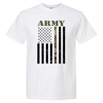 Army Flag Thin Camo Line Garment-Dyed Heavyweight T-Shirt