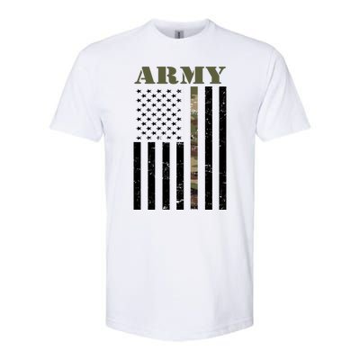 Army Flag Thin Camo Line Softstyle CVC T-Shirt