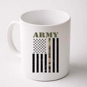 Army Flag Thin Camo Line Coffee Mug