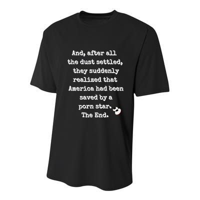 A Fairy Tale. Porn Star Saves America Youth Performance Sprint T-Shirt