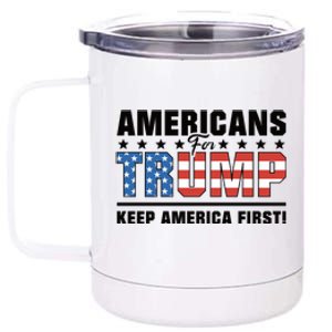 Americans For Trump 2024 Take America Back 12 oz Stainless Steel Tumbler Cup