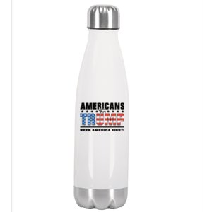 Americans For Trump 2024 Take America Back Stainless Steel Insulated Water Bottle