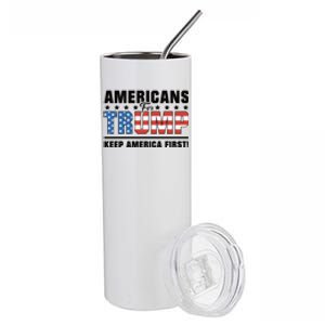 Americans For Trump 2024 Take America Back Stainless Steel Tumbler