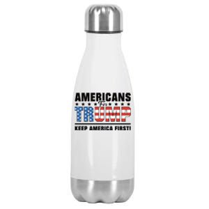 Americans For Trump 2024 Take America Back Stainless Steel Insulated Water Bottle