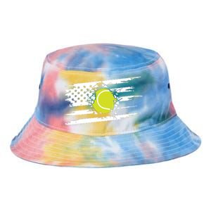 American Flag Tennis Tie Dye Newport Bucket Hat