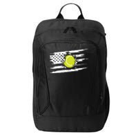 American Flag Tennis City Backpack