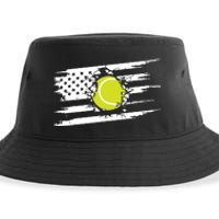 American Flag Tennis Sustainable Bucket Hat