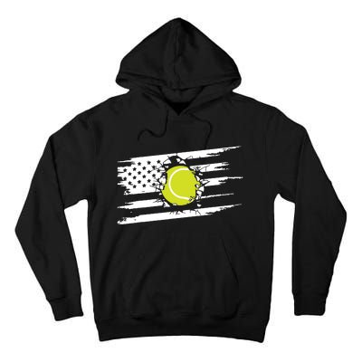 American Flag Tennis Tall Hoodie