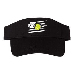 American Flag Tennis Valucap Bio-Washed Visor