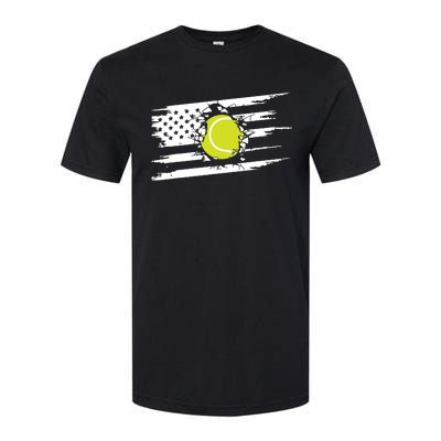 American Flag Tennis Softstyle® CVC T-Shirt