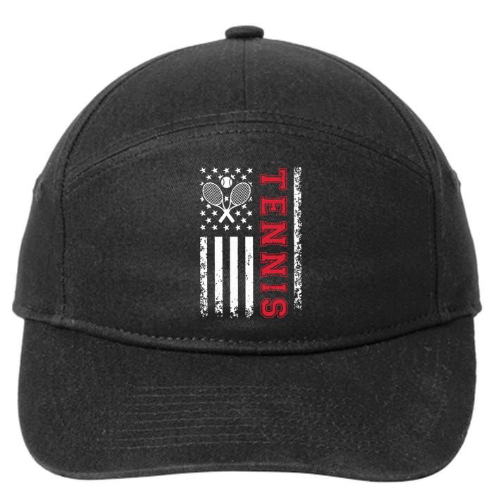 American Flag Tennis Shirts Best Gifts For Players Fans 7-Panel Snapback Hat