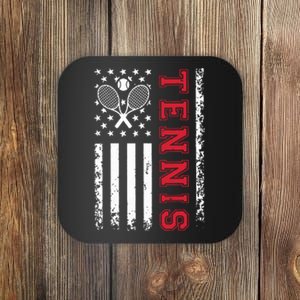 American Flag Tennis Shirts Best Gifts For Players Fans Coaster