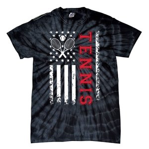 American Flag Tennis Shirts Best Gifts For Players Fans Tie-Dye T-Shirt