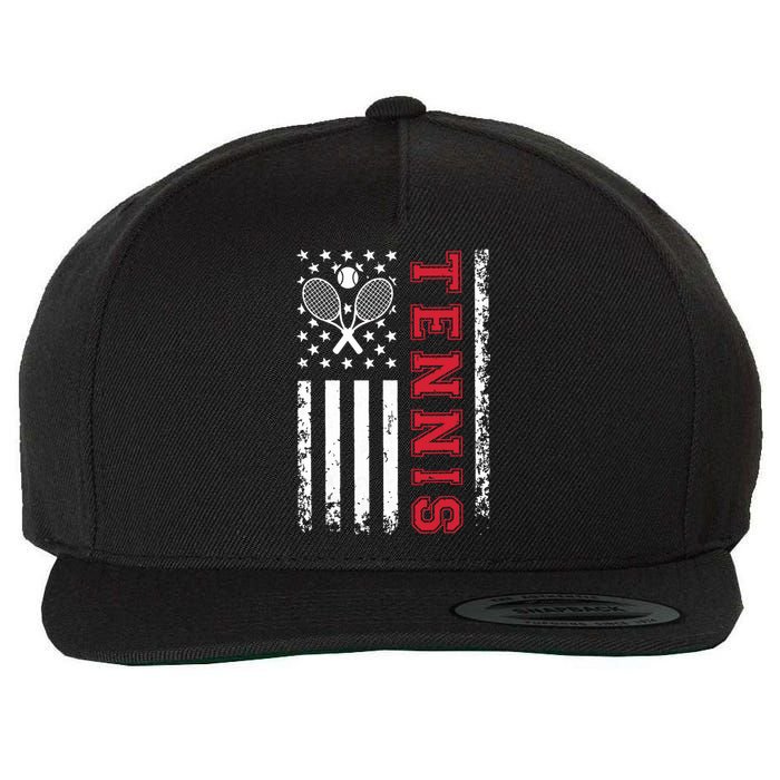 American Flag Tennis Shirts Best Gifts For Players Fans Wool Snapback Cap