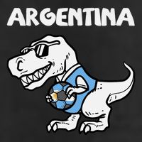 Argentina Flag Trex Dino Soccer Ball Fan 11oz C Handle Ceramic Mug