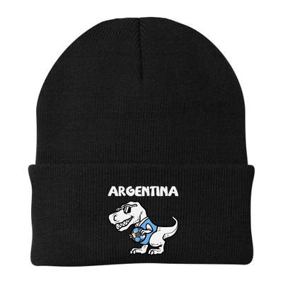 Argentina Flag Trex Dino Soccer Ball Fan Beanie