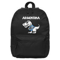 Argentina Flag Trex Dino Soccer Ball Fan 16 in Basic Backpack