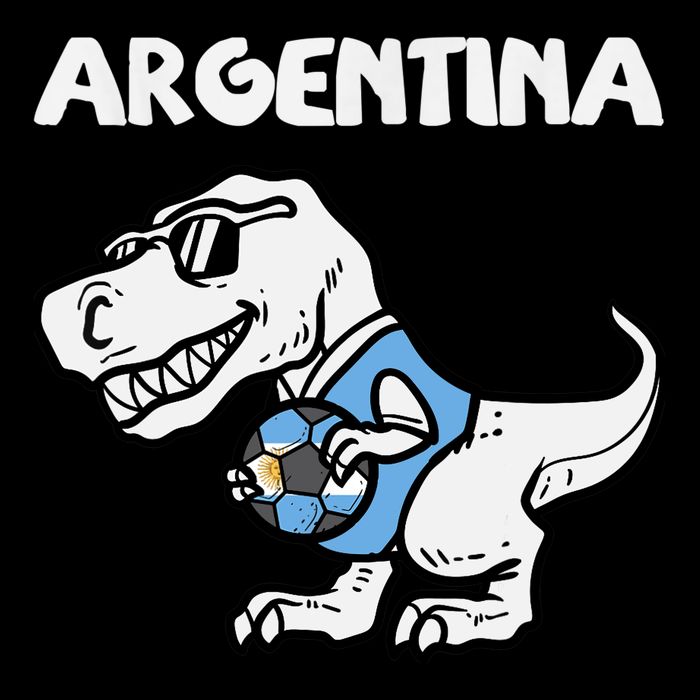 Argentina Flag Trex Dino Soccer Ball Fan 16 in Basic Backpack