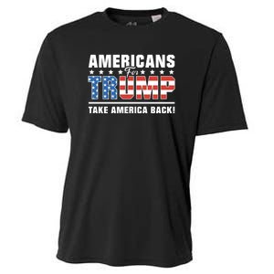 Americans For Trump 2024 Take America Back Cooling Performance Crew T-Shirt