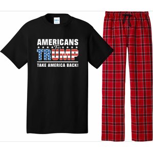 Americans For Trump 2024 Take America Back Pajama Set