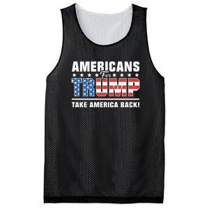 Americans For Trump 2024 Take America Back Mesh Reversible Basketball Jersey Tank