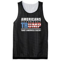 Americans For Trump 2024 Take America Back Mesh Reversible Basketball Jersey Tank