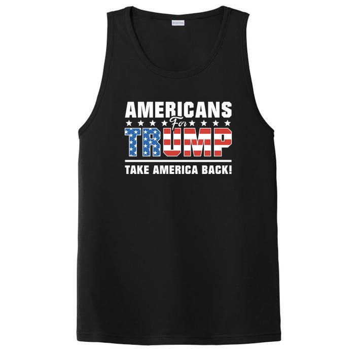 Americans For Trump 2024 Take America Back PosiCharge Competitor Tank