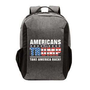 Americans For Trump 2024 Take America Back Vector Backpack