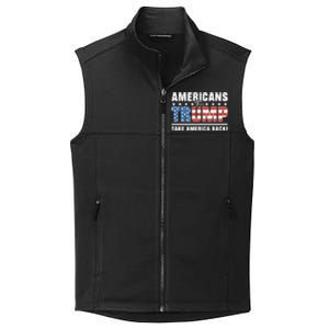 Americans For Trump 2024 Take America Back Collective Smooth Fleece Vest