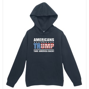 Americans For Trump 2024 Take America Back Urban Pullover Hoodie