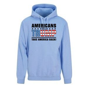 Americans For Trump 2024 Take America Back Unisex Surf Hoodie