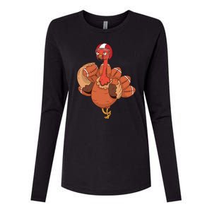 American Football Turkey Womens Cotton Relaxed Long Sleeve T-Shirt